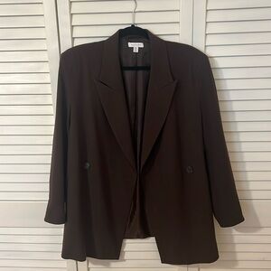 Topshop Brown oversized blazer